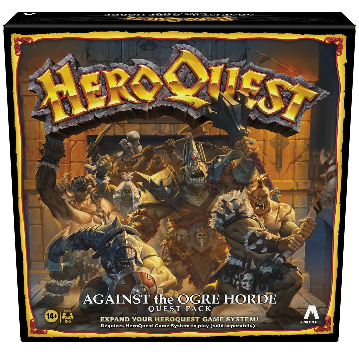 AGAINST THE OGRE HORDE - ENGLISH QUEST PACK FOR HEROQUEST - HASBRO GAMING