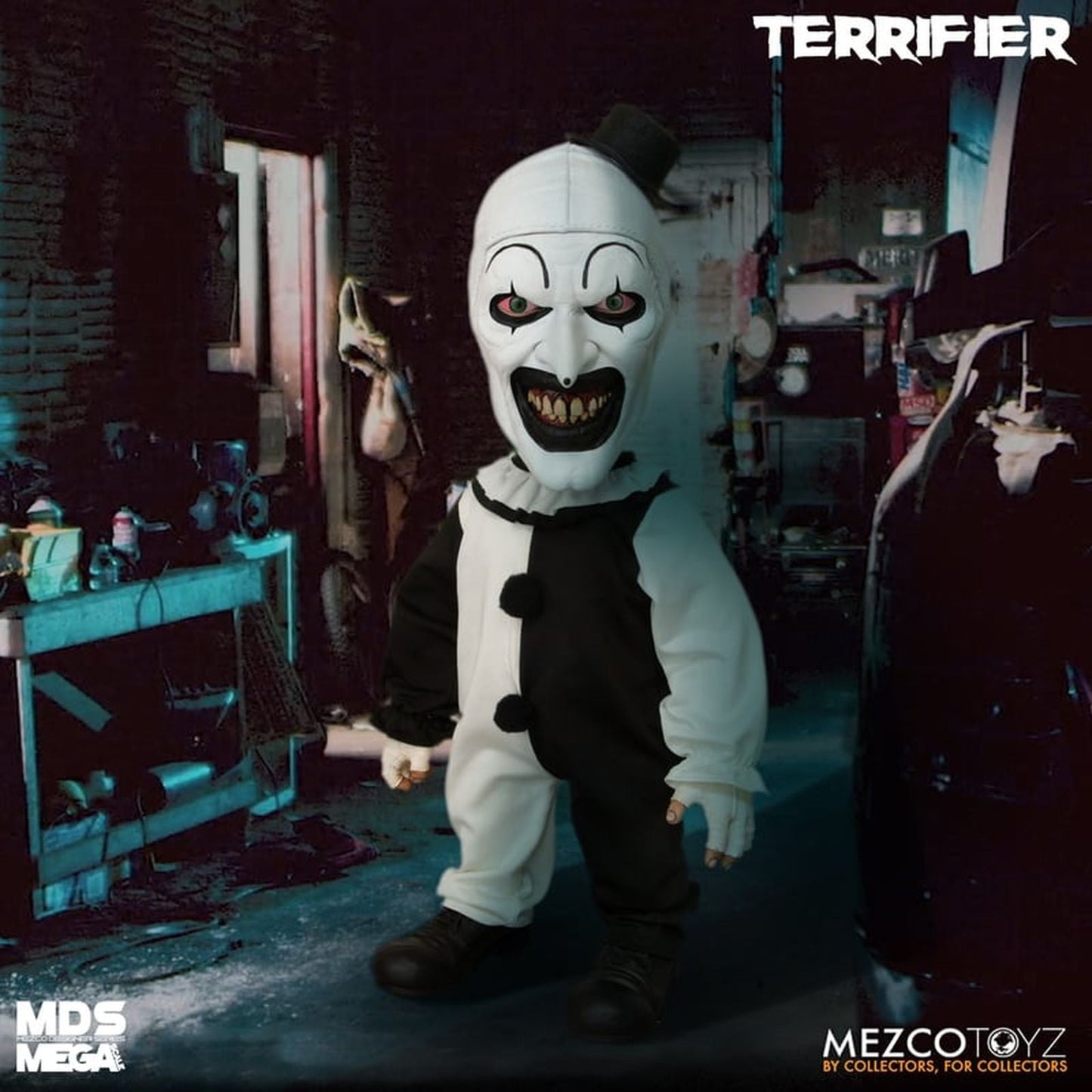 ART THE CLOWN FIGURA 38 CM TERRIFIER MDS MEGA SCALE RE-RUN
