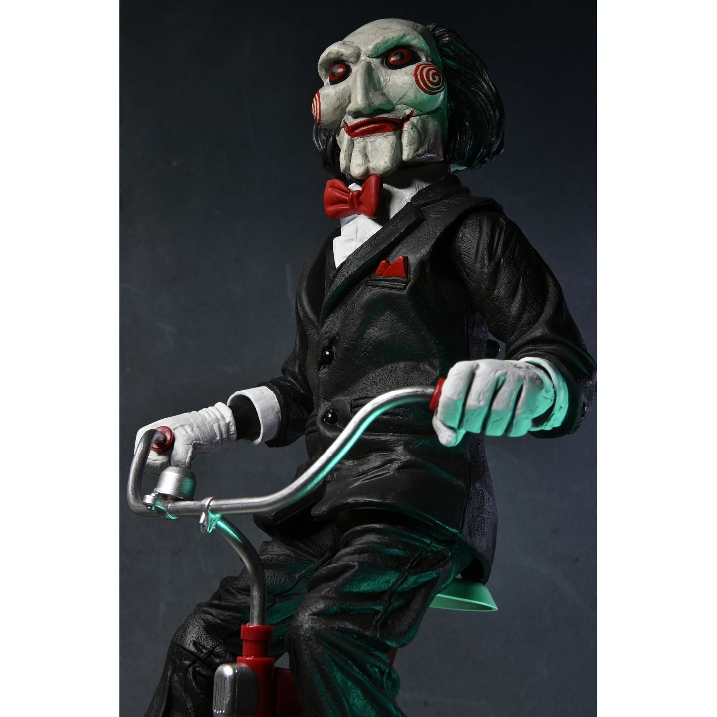 BILLY THE PUPPET WITH SOUND RIDING TRICYCLE VERSION FIGURA 33 CM SAW RE-RUN