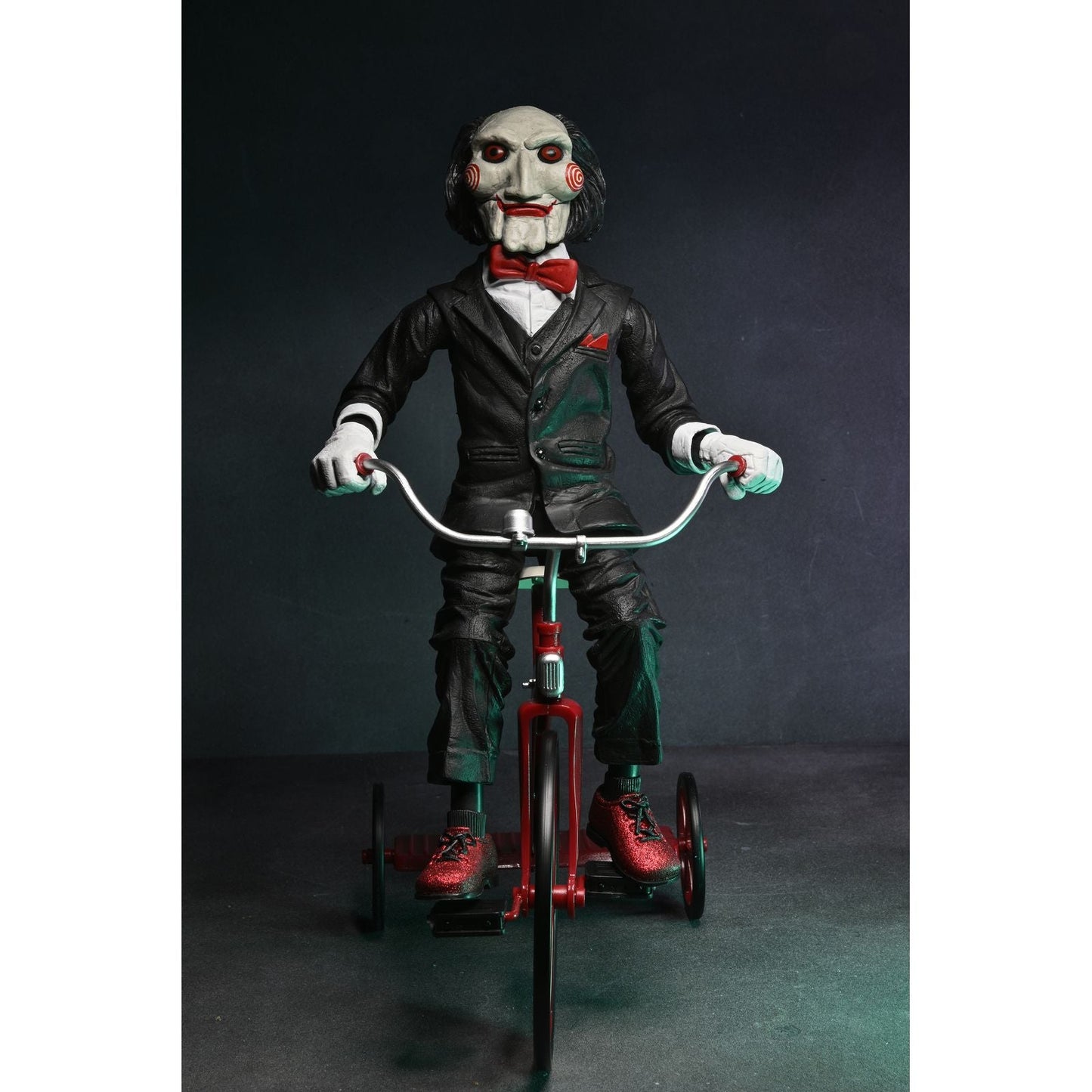BILLY THE PUPPET WITH SOUND RIDING TRICYCLE VERSION FIGURA 33 CM SAW RE-RUN