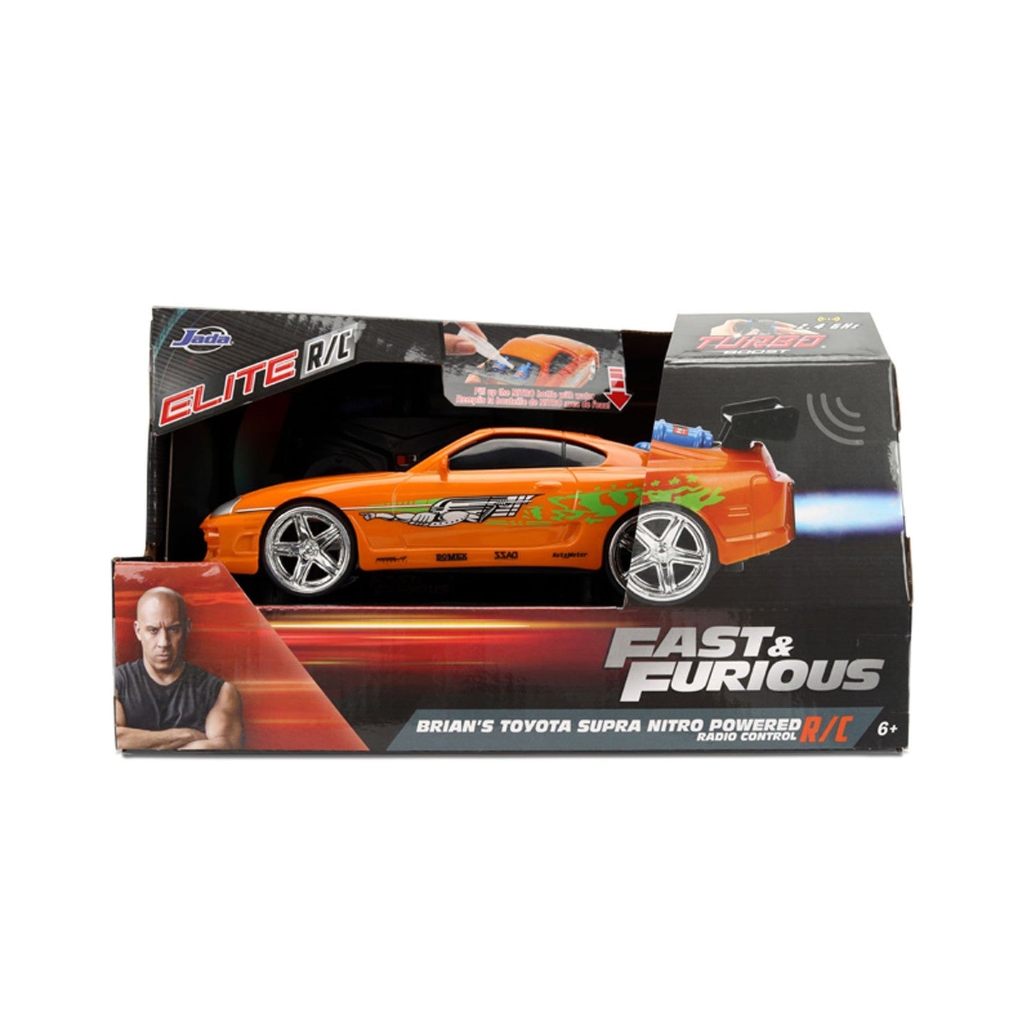 BRIAN'S TOYOTA SUPRA NITRO POWERED RADIOCONTROL FAST & FURIOUS X: PART 2 RC TURBO RACER 1/24 SCALE