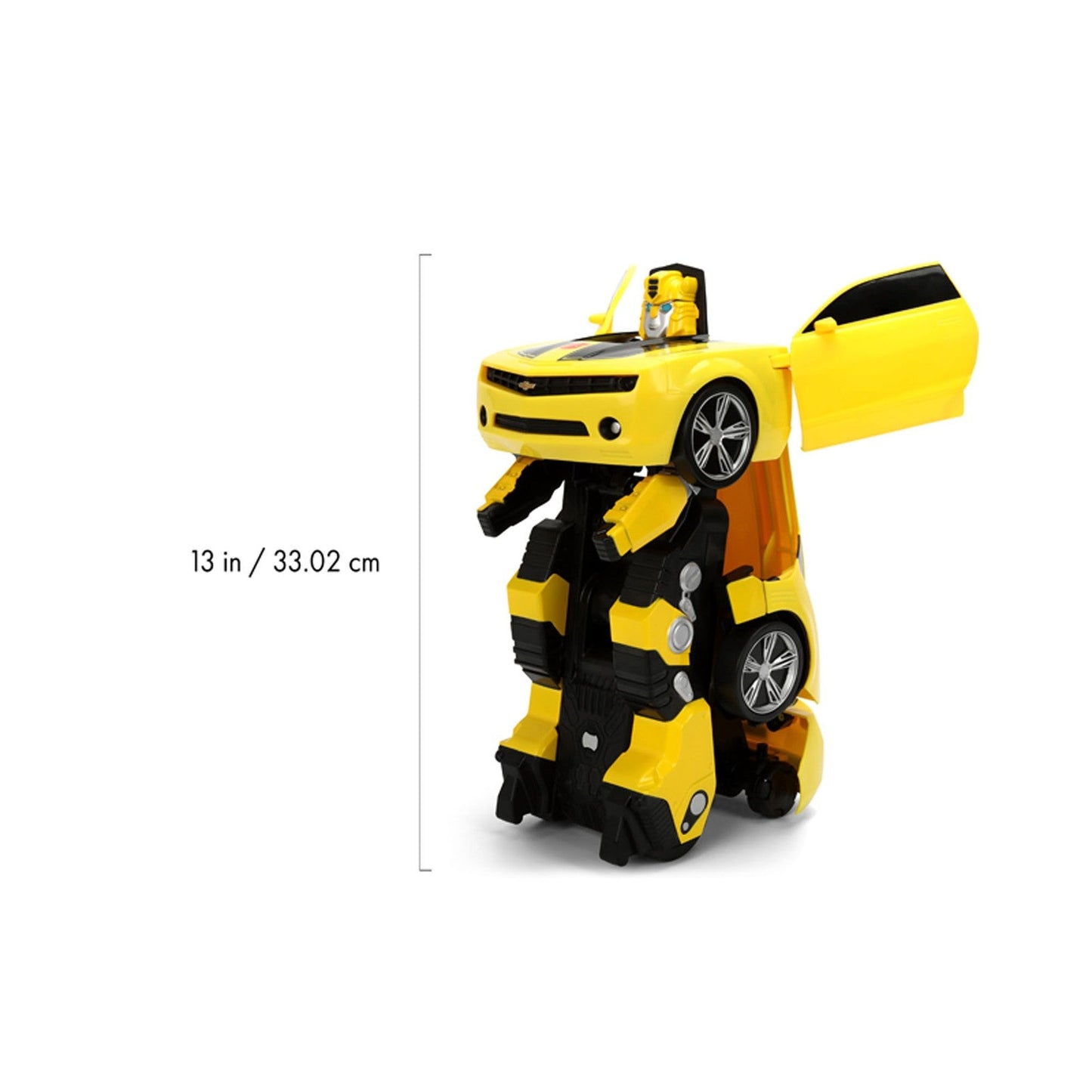 BUMBLEBEE CONVERTING RADIOCONTROL 27 CM TRANSFORMERS RC TURBO RACER