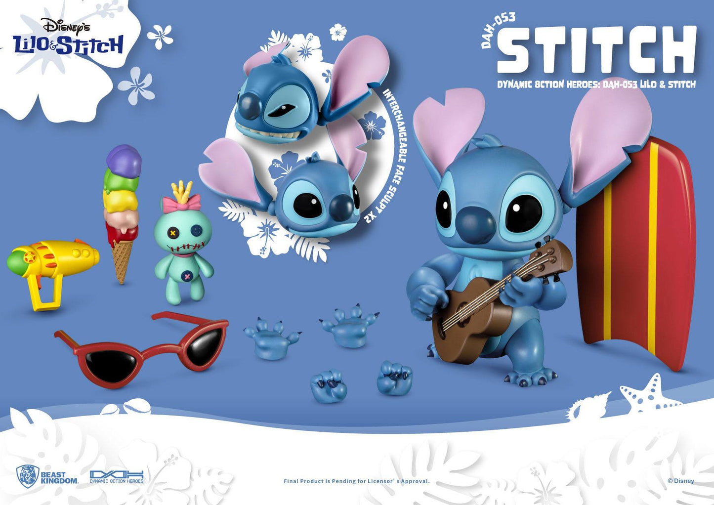 Beast Kingdom - Lilo & Stitch - Figura Dynamic 8ction Heroes 1/9 Stitch 18 cm