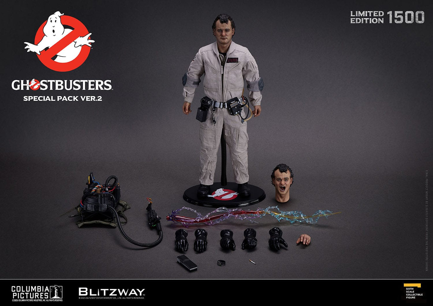 Blitzway - Pack de 4 Figuras Premium 1/6 Los Cazafantasmas Ver. 2