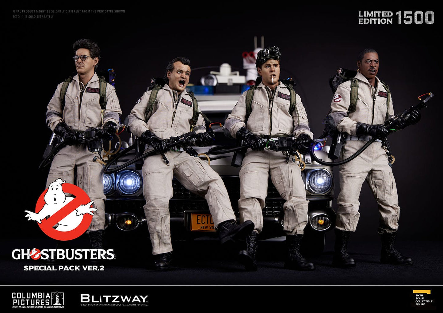 Blitzway - Pack de 4 Figuras Premium 1/6 Los Cazafantasmas Ver. 2