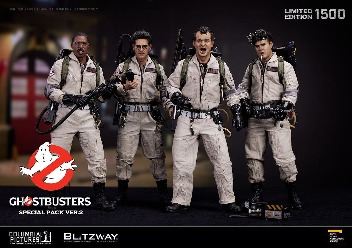 Blitzway - Pack de 4 Figuras Premium 1/6 Los Cazafantasmas Ver. 2
