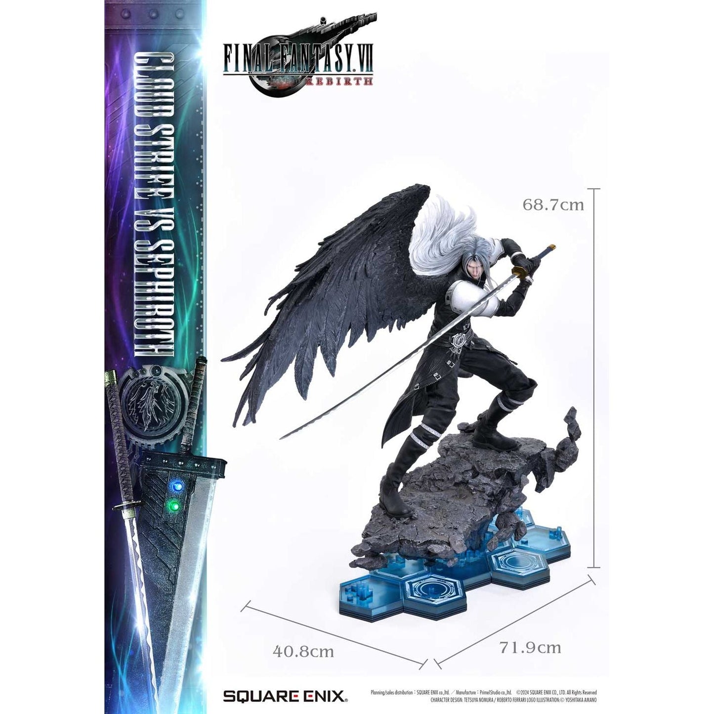 CLOUD STRIFE & SEPHIROTH SET 2 ESTATUAS 68 / 69 CM FINAL FANTASY VII REBIRTH MASTERLINE 1/4 SCALE