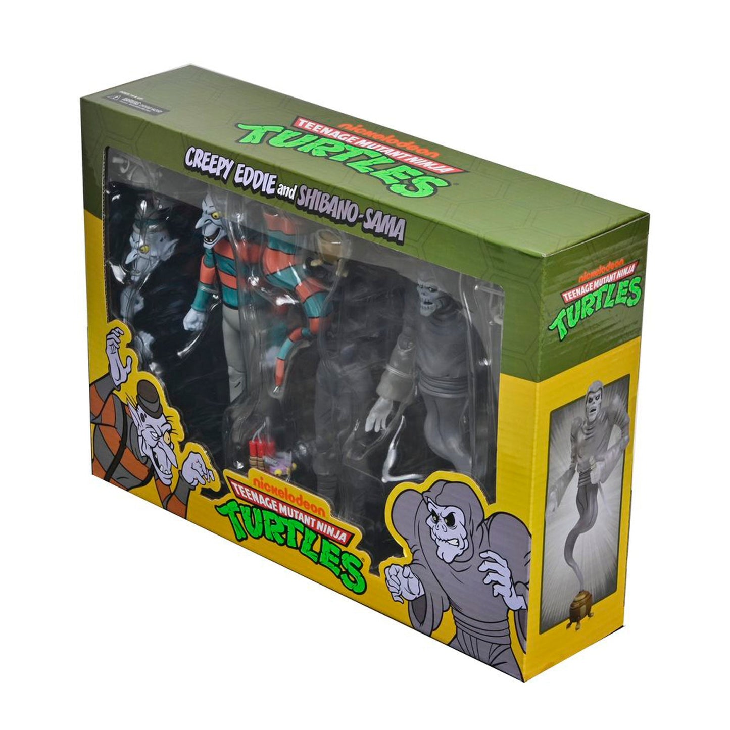 CREEPY EDDIE & SHIBANO SAMA 2 PACK SCALE ACTION FIGURAS 18 CM TEENAGE MUTANT NINJA TURTLES SATURDAY MORNING ADVENTURES