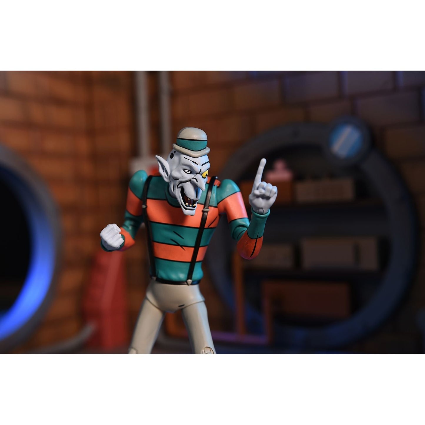 CREEPY EDDIE & SHIBANO SAMA 2 PACK SCALE ACTION FIGURAS 18 CM TEENAGE MUTANT NINJA TURTLES SATURDAY MORNING ADVENTURES