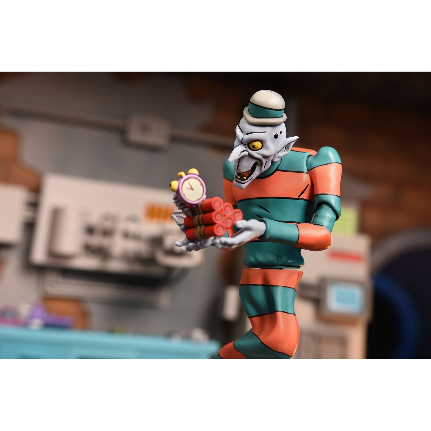 CREEPY EDDIE & SHIBANO SAMA 2 PACK SCALE ACTION FIGURAS 18 CM TEENAGE MUTANT NINJA TURTLES SATURDAY MORNING ADVENTURES