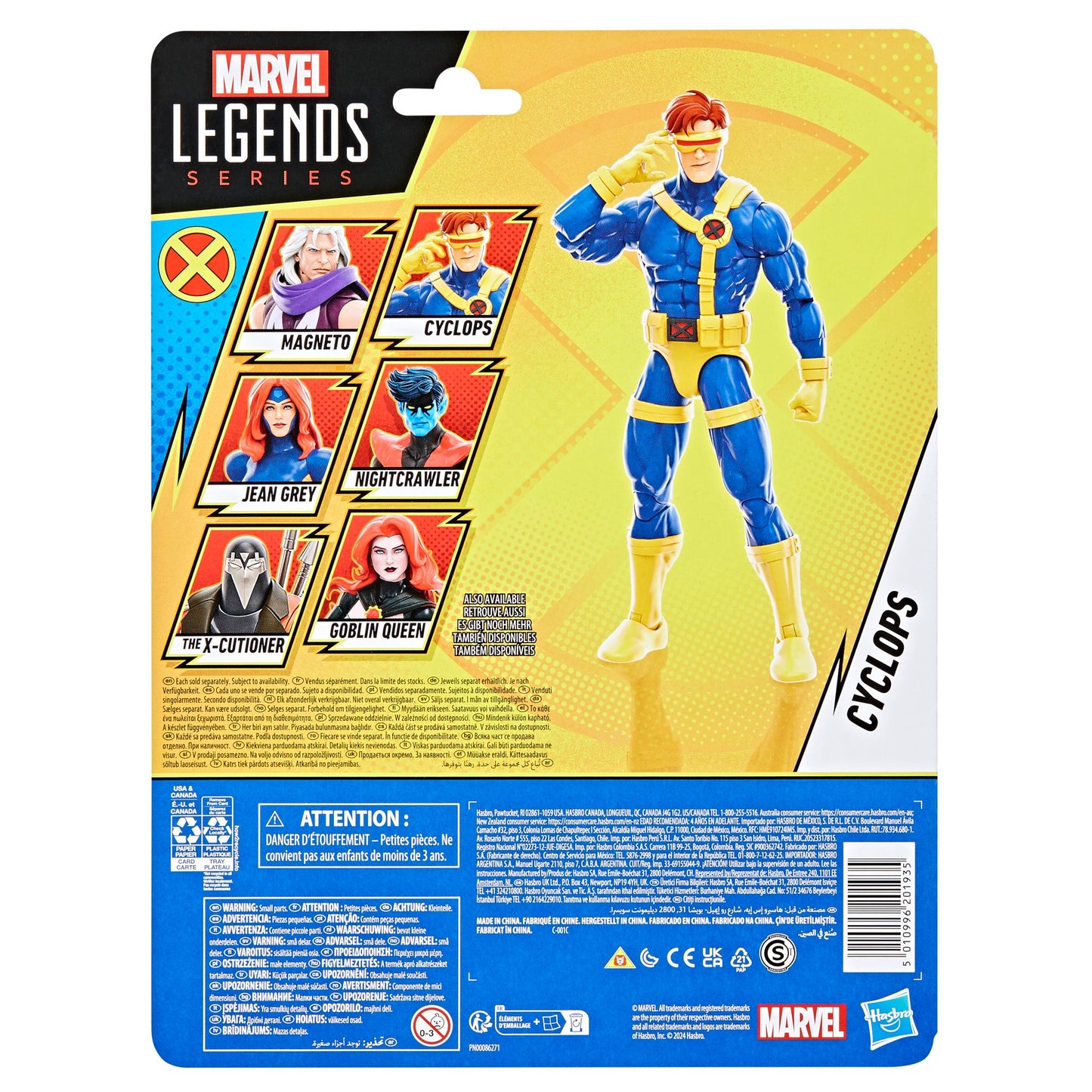CYCLOPS FIGURA 15 CM X-MEN 97 MARVEL LEGENDS SERIES RE-RUN