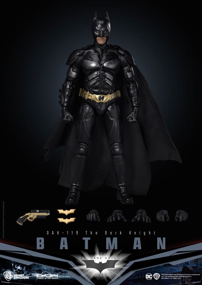 DC Comics Figura Dynamic 8ction Heroes 1/9 Batman (The Dark Knight) 21 cm