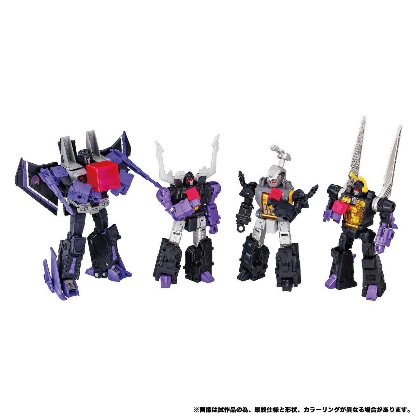 DECEPTICONS PART 2 PACK 4 FIGURAS 17 & 12,5 CM TRANSFORMERS DRAMATIC CAPTURE SERIES TAKARA TOMY
