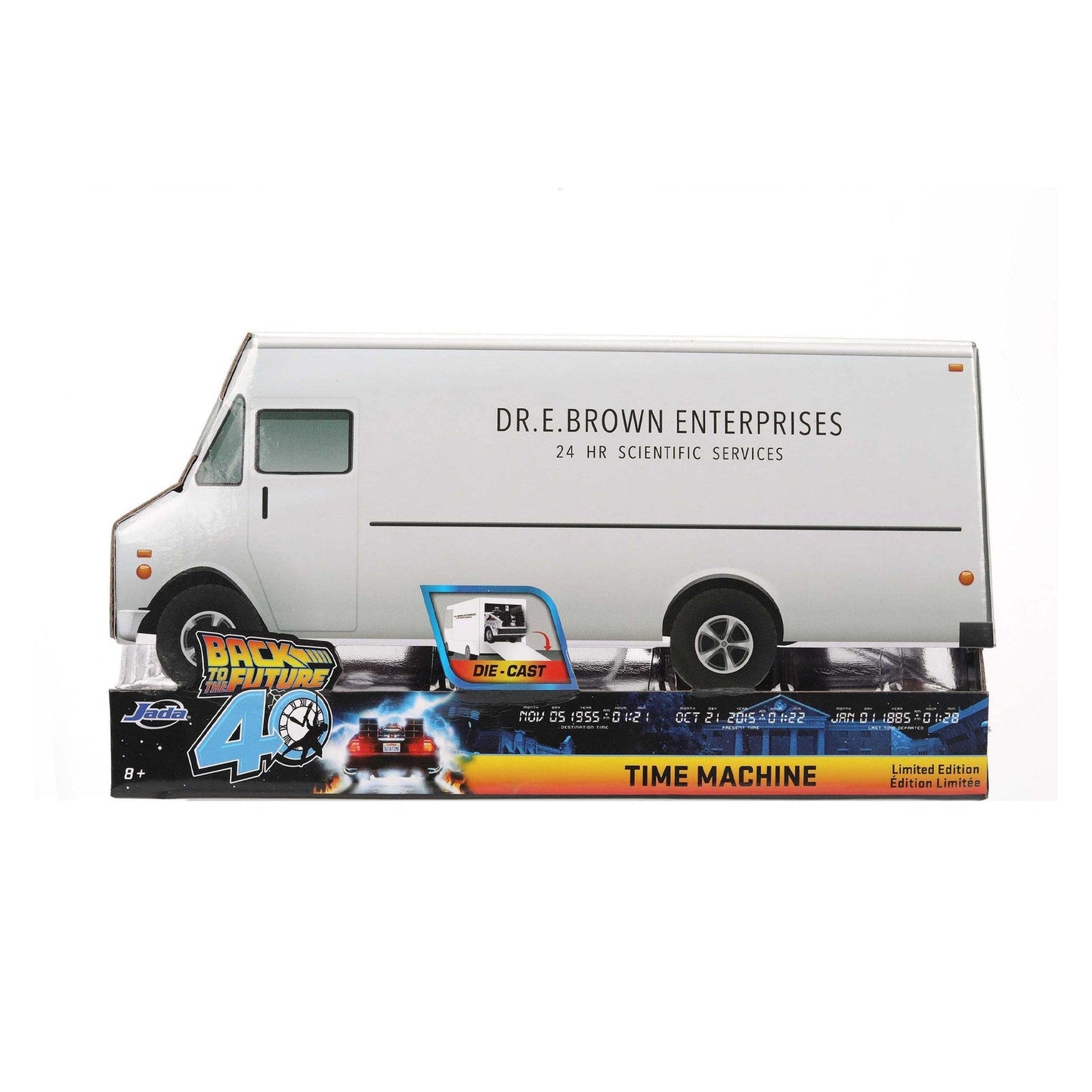 DELOREAN 40 ANIVERSARIO VEHICULO 1/24 BACK TO THE FUTURE SCALE HOLLYWOOD RIDES