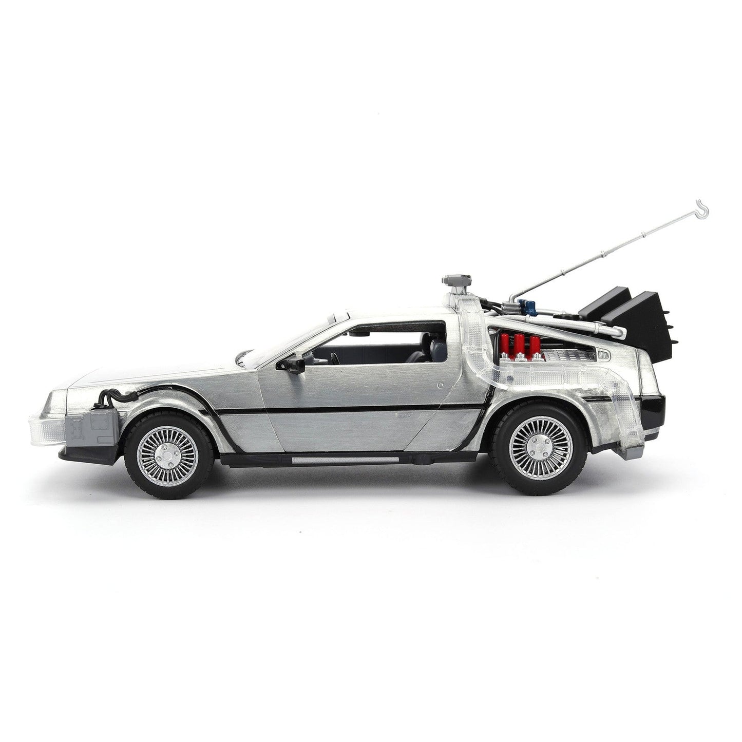 DELOREAN 40 ANIVERSARIO VEHICULO 1/24 BACK TO THE FUTURE SCALE HOLLYWOOD RIDES