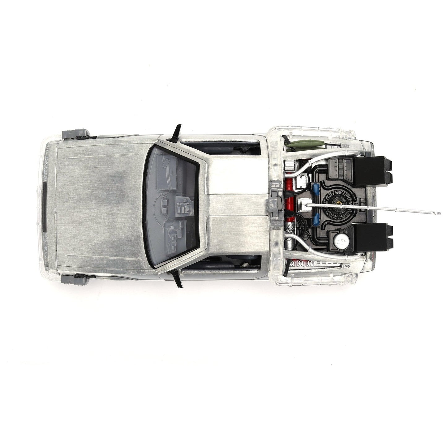 DELOREAN 40 ANIVERSARIO VEHICULO 1/24 BACK TO THE FUTURE SCALE HOLLYWOOD RIDES