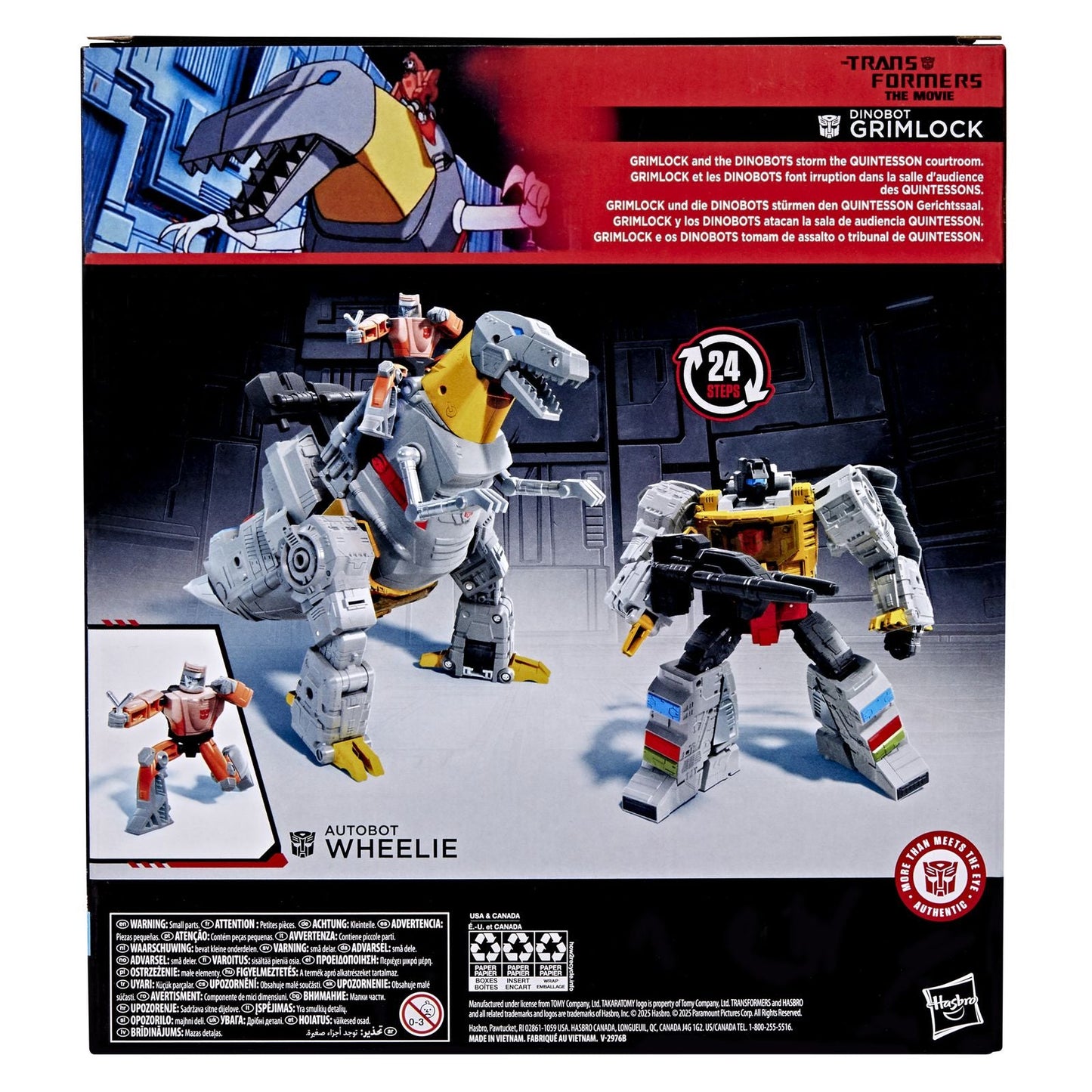 DINOBOT GRIMLOCK & AUTOBOT WHEELIE LEADER CLASS FIGURA 21,5 CM TRANSFORMERS: THE MOVIE STUDIO SERIES