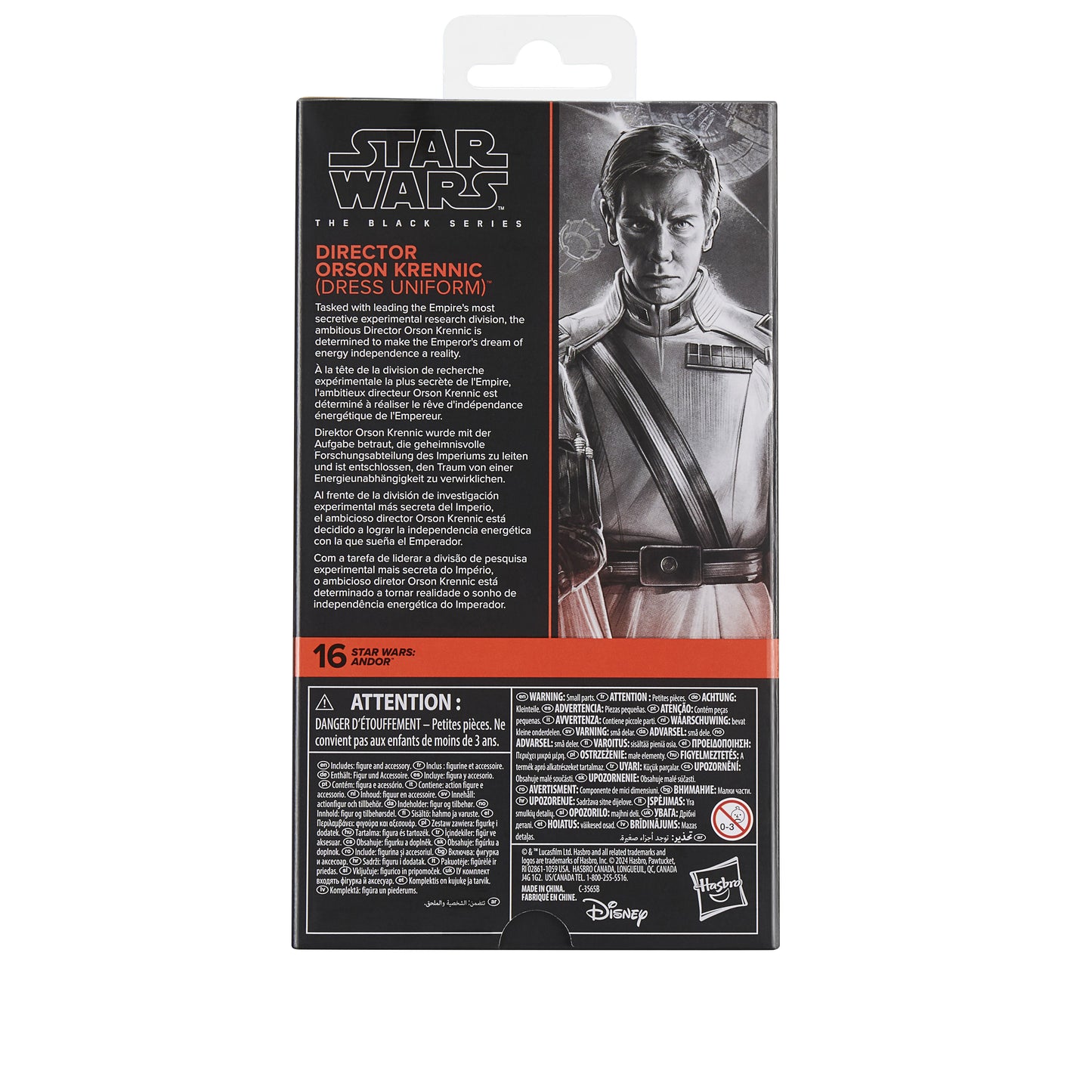 DIRECTOR ORSON KRENNIC (DRESS UNIFORM) FIGURA 15 CM STAR WARS: ANDOR THE BLACK SERIES