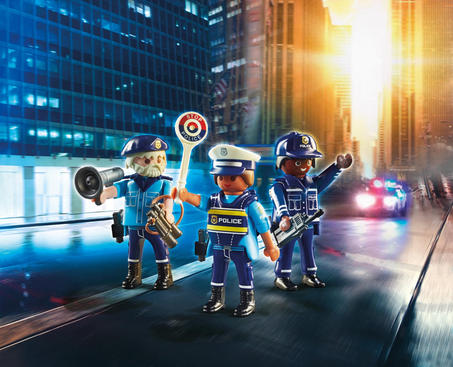 PLAYMOBIL CIUDAD SET FIGURAS POLICIAS