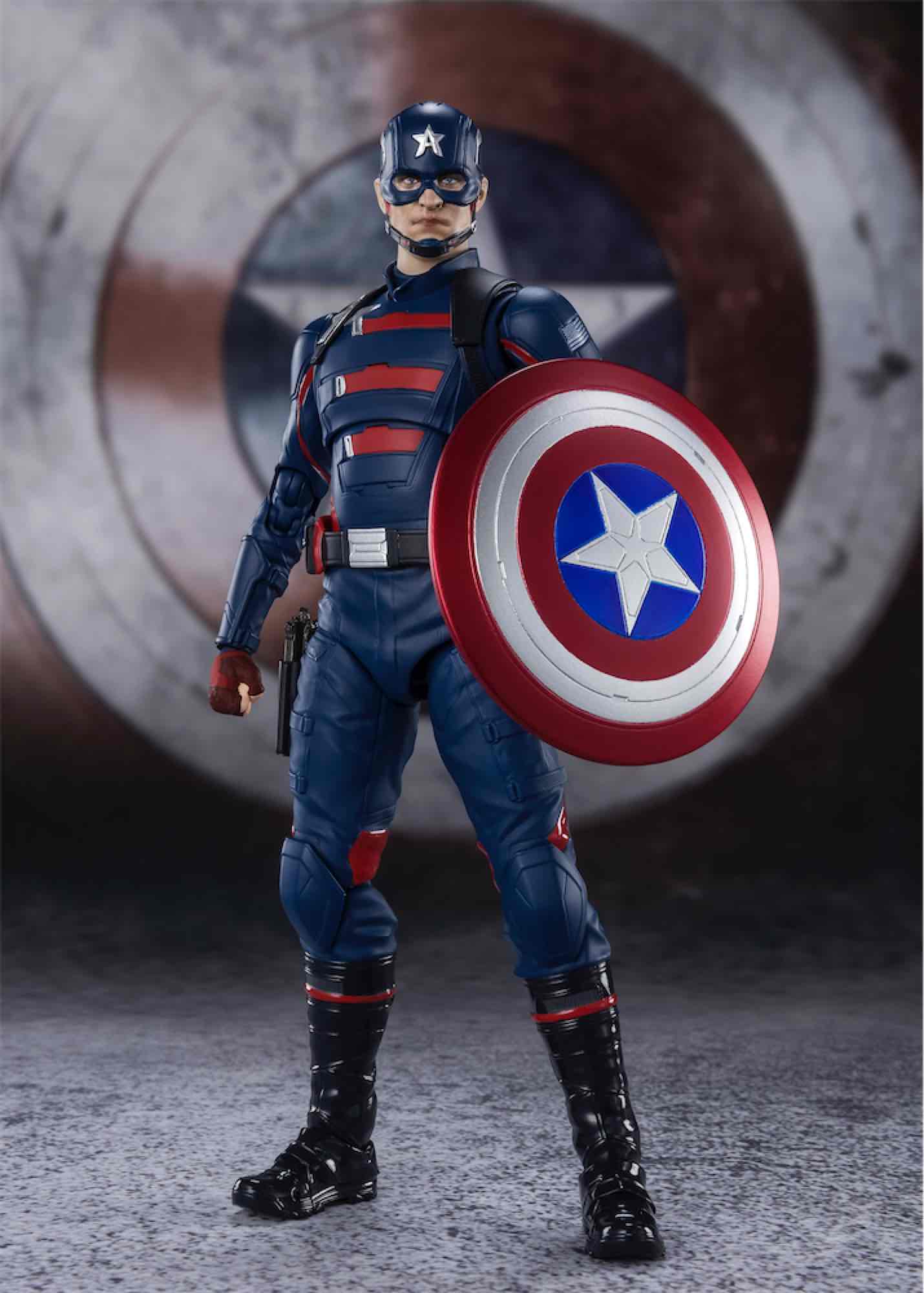 FIGURA TAMASHI NATIONS CAPITAN AMERICA JOHN WALKER MARVEL THE FALCON AND THE WINTER SOLDIER S.