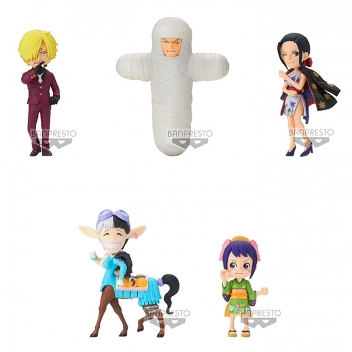 FIGURA BANPRESTO ONE PIECE WORLD COLLECTABLE FIGURE - WANOKUNI ONIGASHIMA 5 - 4 - 7CM 1 UNIDAD ALEATORIA