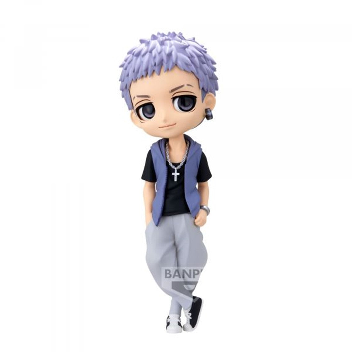 FIGURA BANPRESTO Q POSKET TOKYO REVENGERS TAKASHI MITSUYA PLAIN CLOTHES VER.A 14CM - Z POP Toys