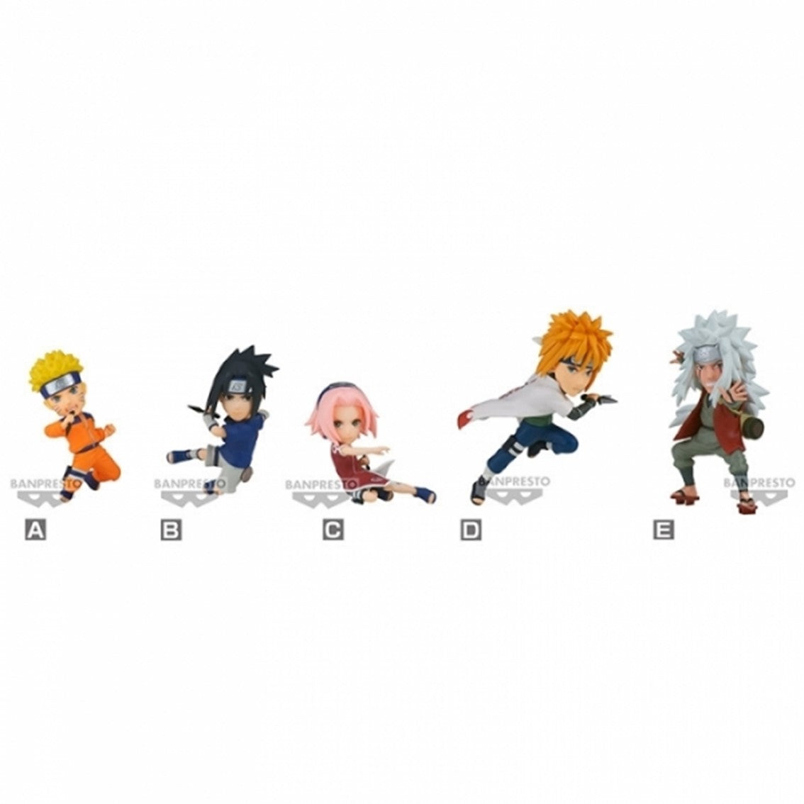 FIGURA BANPRESTO NARUTO WORLD COLLECTABLE FIGURE 1 UNIDAD ALEATORIA