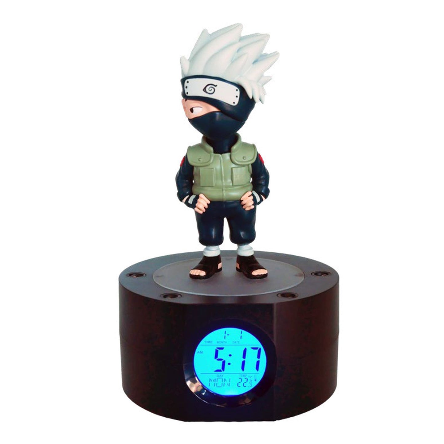 LAMPARA DESPERTADOR NARUTO SHIPPUDEN KAKASHI 18 CM