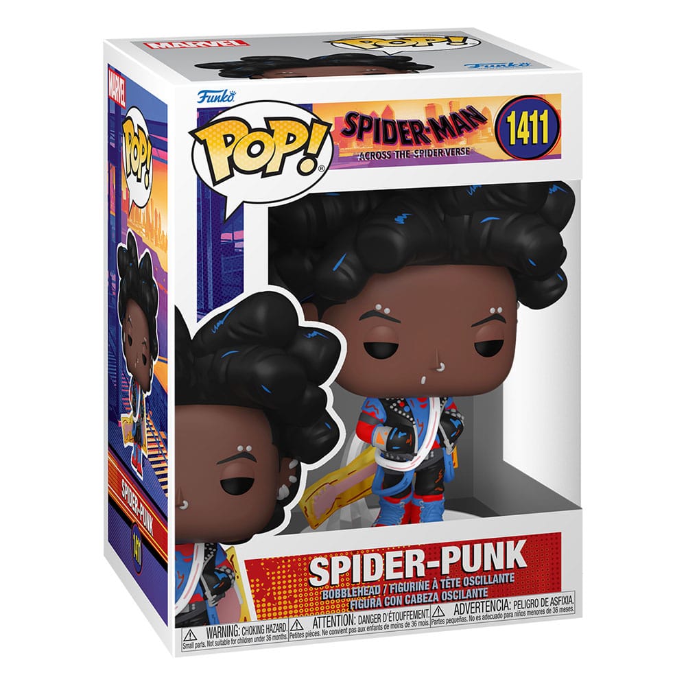 FUNKO POP MARVEL SPIDER - MAN ACROSS THE SPIDER - VERSE SPIDER - PUNK UNMASKED