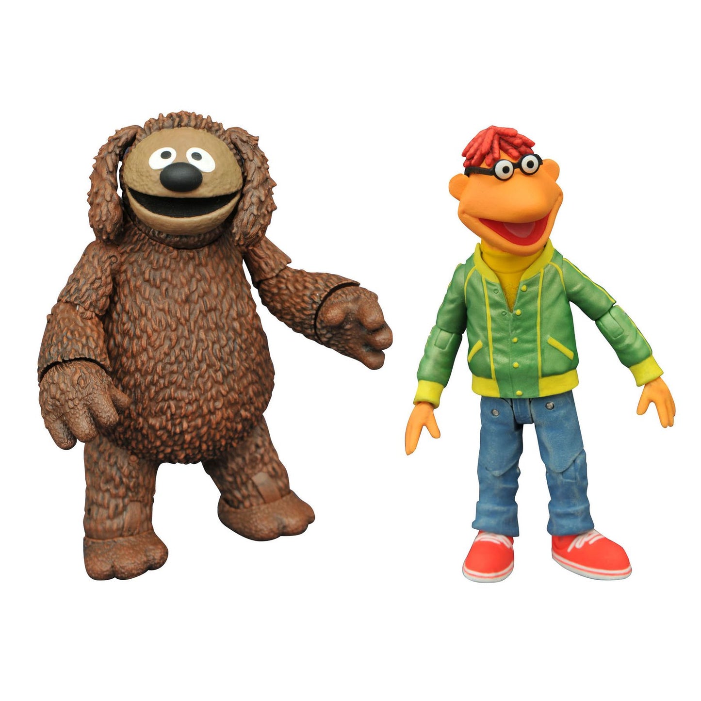 SET DE 2 FIGURAS DIAMOND SELECT TOYS THE MUPPETS LOS TELEÑECOS SCOOTER AND ROWLF - Z POP Toys