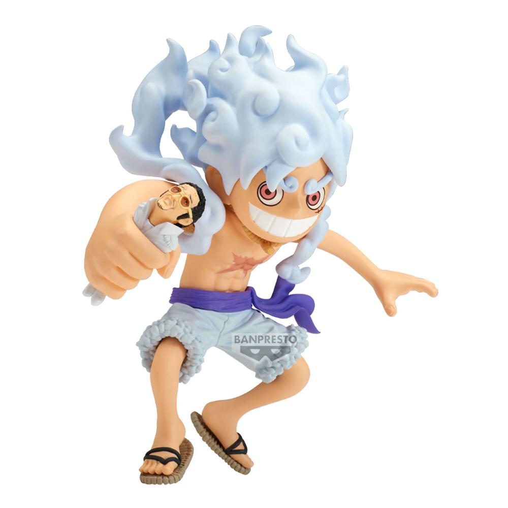FIGURA BANPRESTO ONE PIECE MEGA WORLD COLLECTABLE MONKEY D.LUFFY VS BORSALINO 13CM