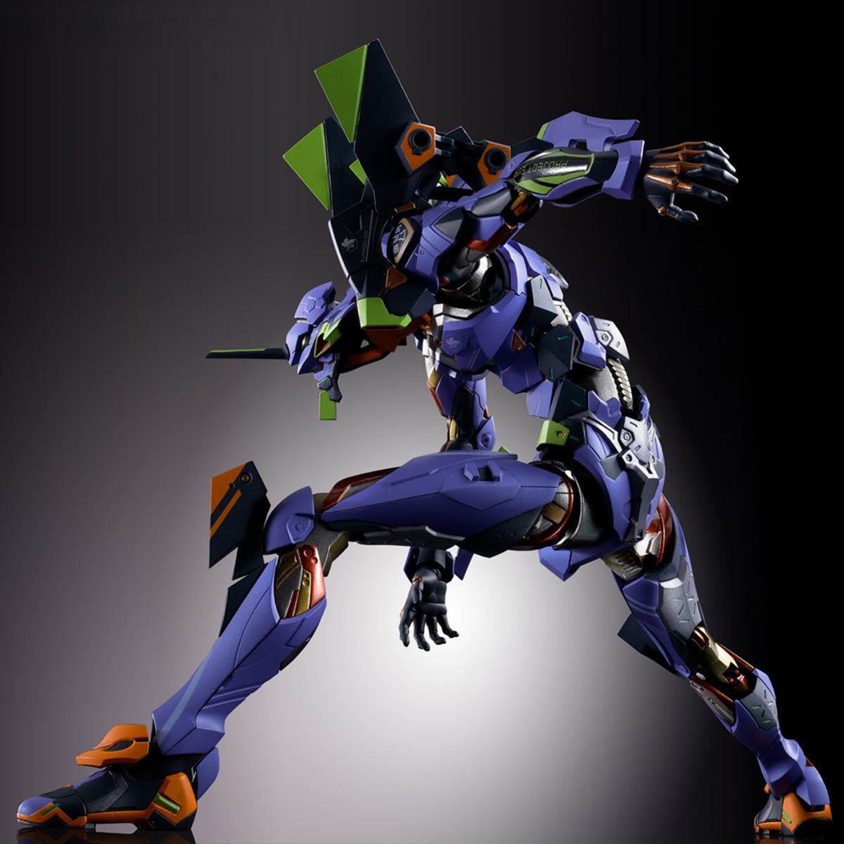 EVANGELION 01 TEST TYPE WITH THE SPEAR OF GAIUS FIGURA 22 CM EVANGELION 30TH ANNIVERSARY METAL BUILD