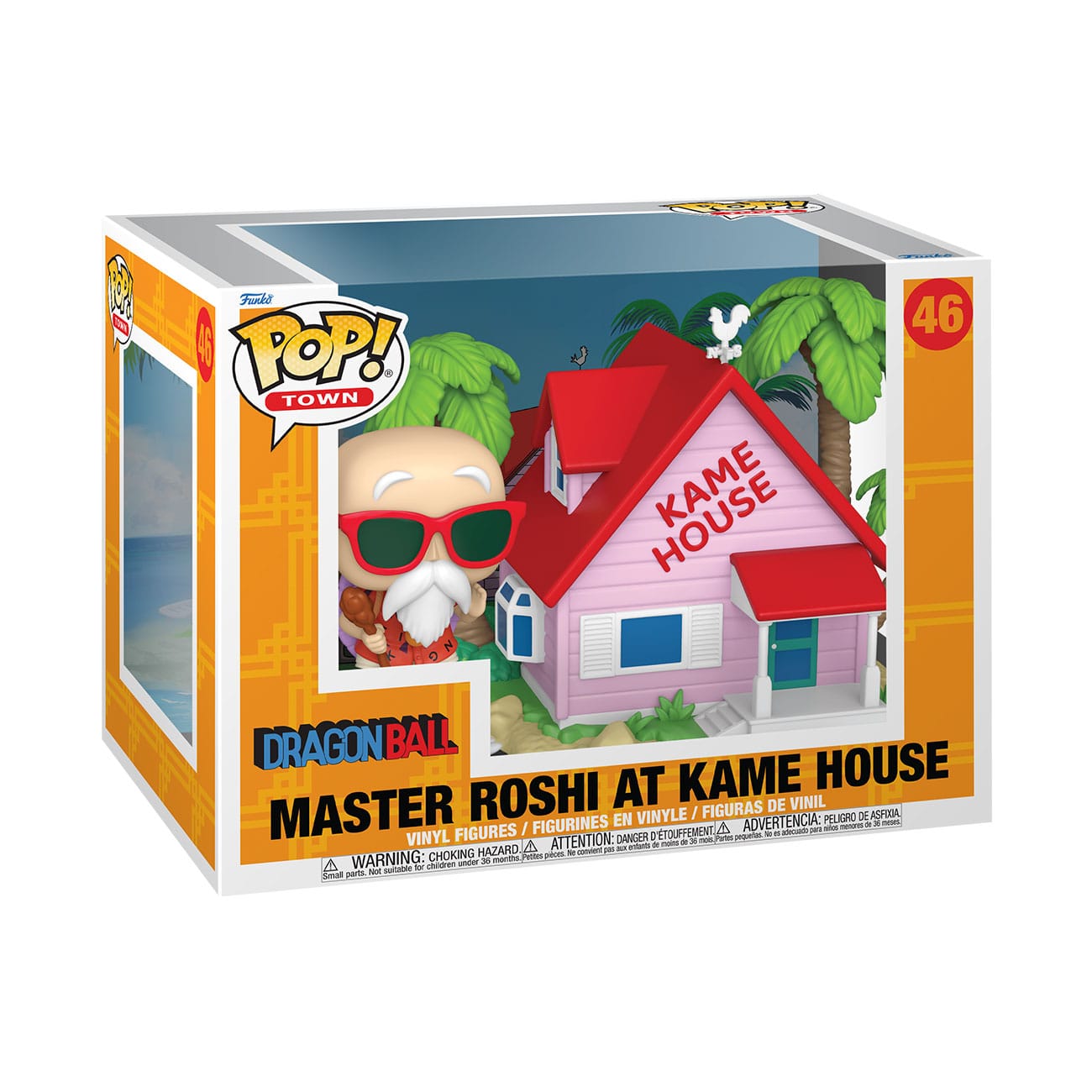 Funko POP! Town Kame House con Master Roshi (Dragon Ball) 9 cm