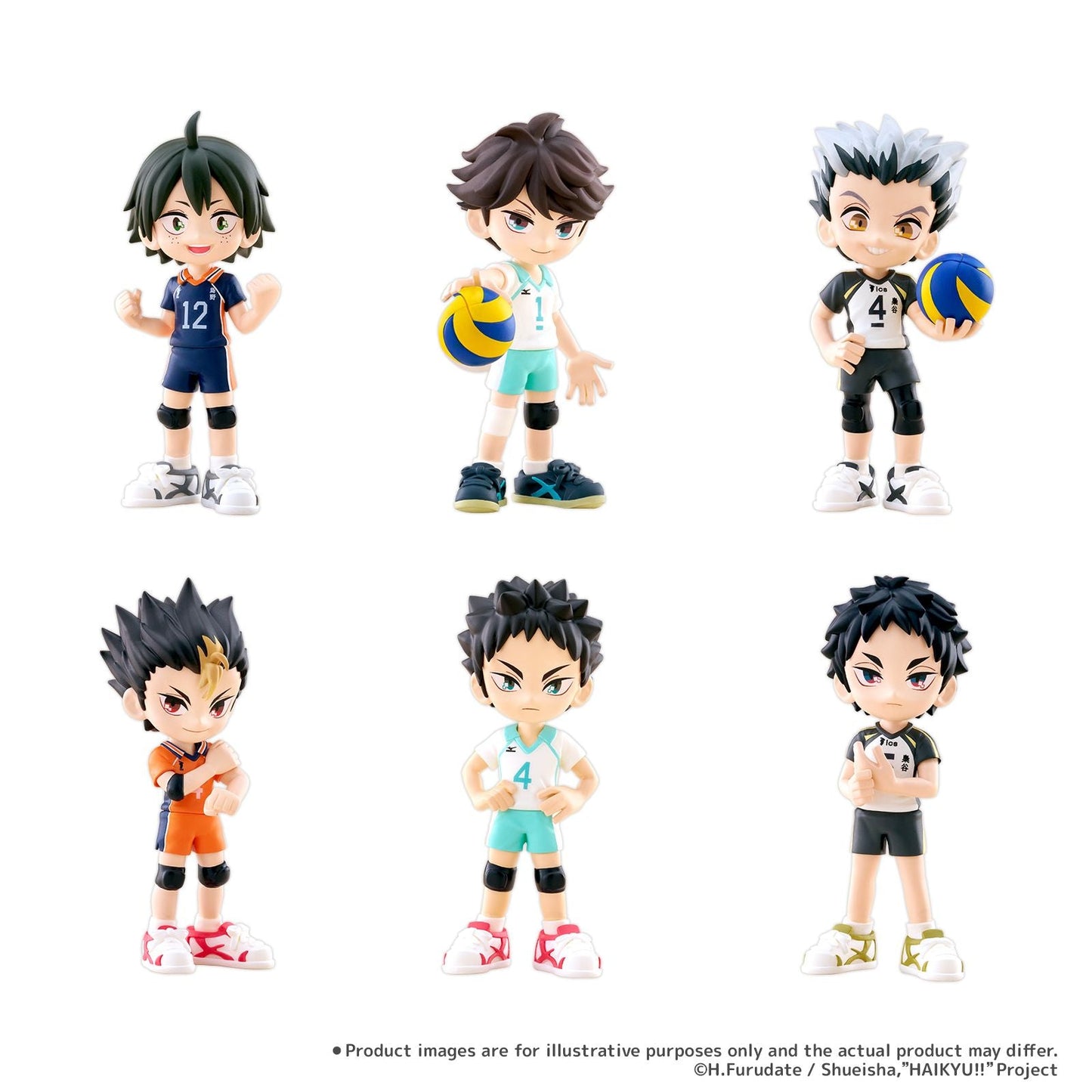 HAIKYU!! VOLUMEN 2 SURTIDO 6 FIGURAS 9 CM PALVERSE