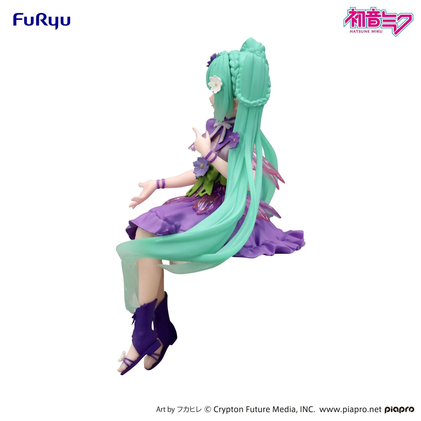HATSUNE MIKU FLOWER FAIRY COSMOS PURPLE COLOR VERSION FIGURA 14 CM NOODLE STOPPER