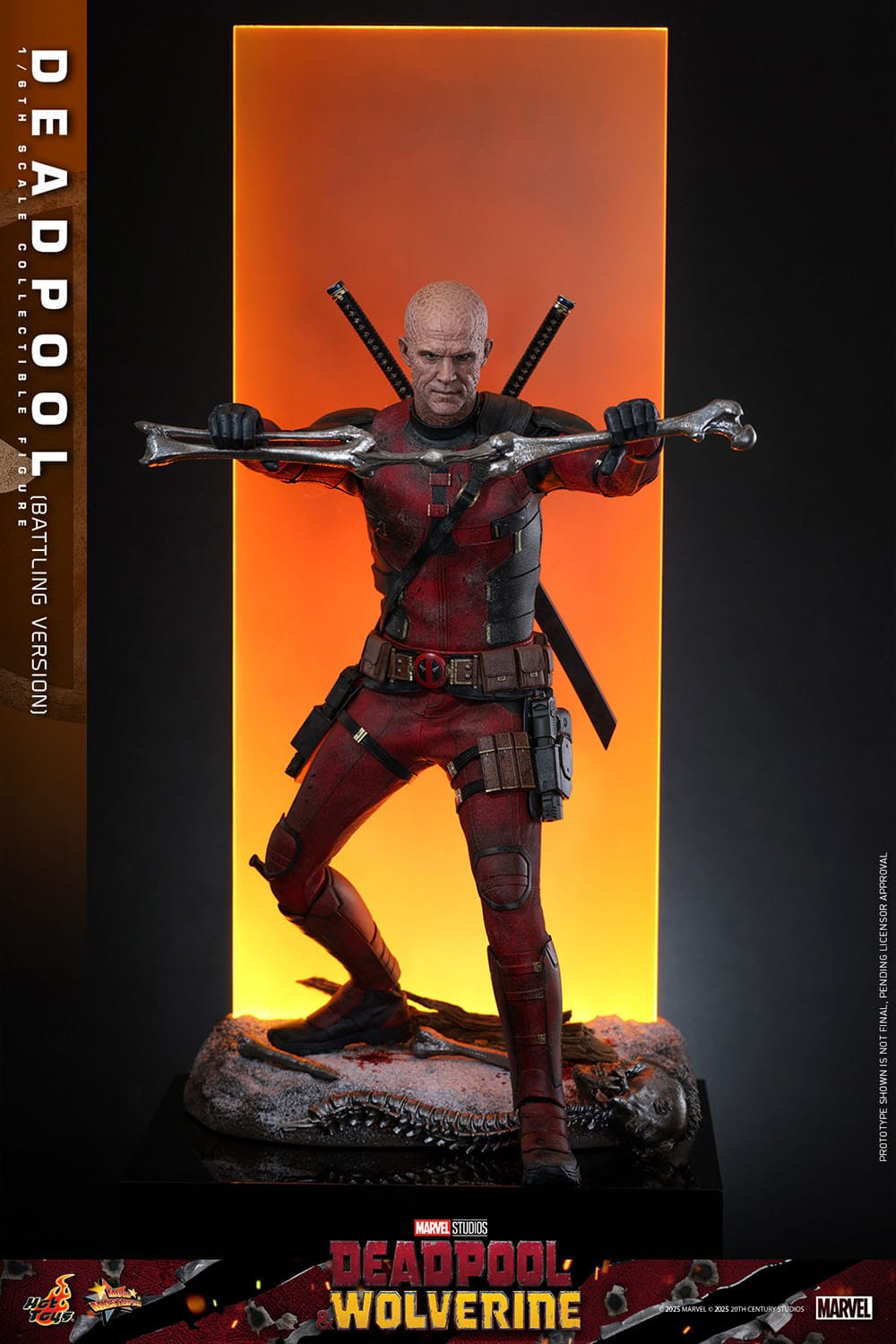 Hot Toys Deadpool & Wolverine Movie Masterpiece 1/6 Deadpool (Battling Version) 31 cm