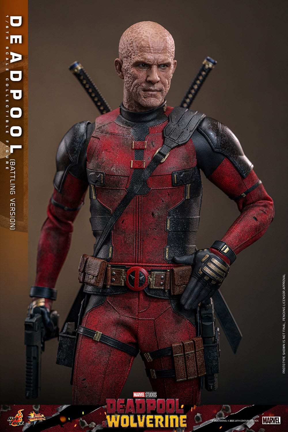 Hot Toys Deadpool & Wolverine Movie Masterpiece 1/6 Deadpool (Battling Version) 31 cm