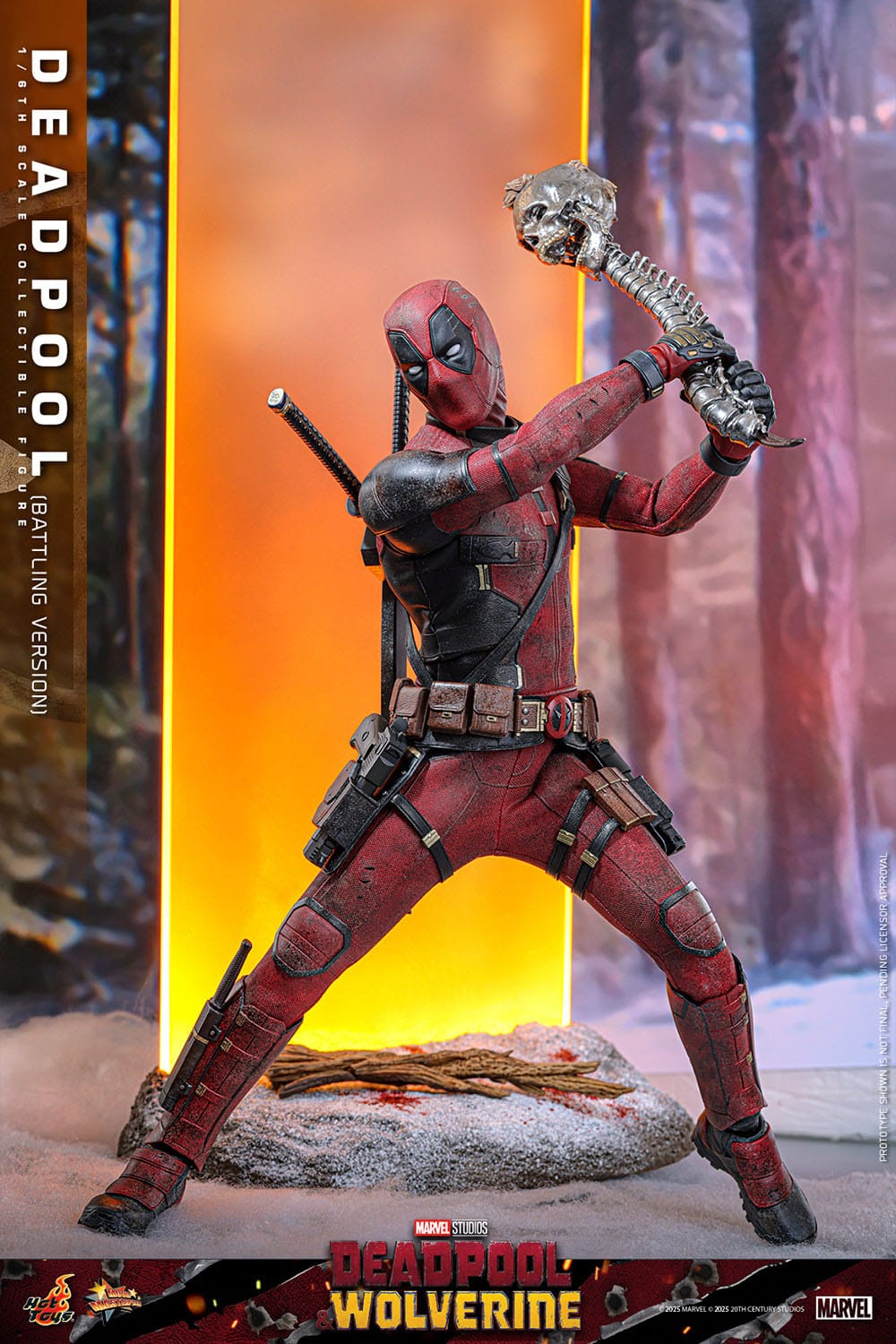 Hot Toys Deadpool & Wolverine Movie Masterpiece 1/6 Deadpool (Battling Version) 31 cm
