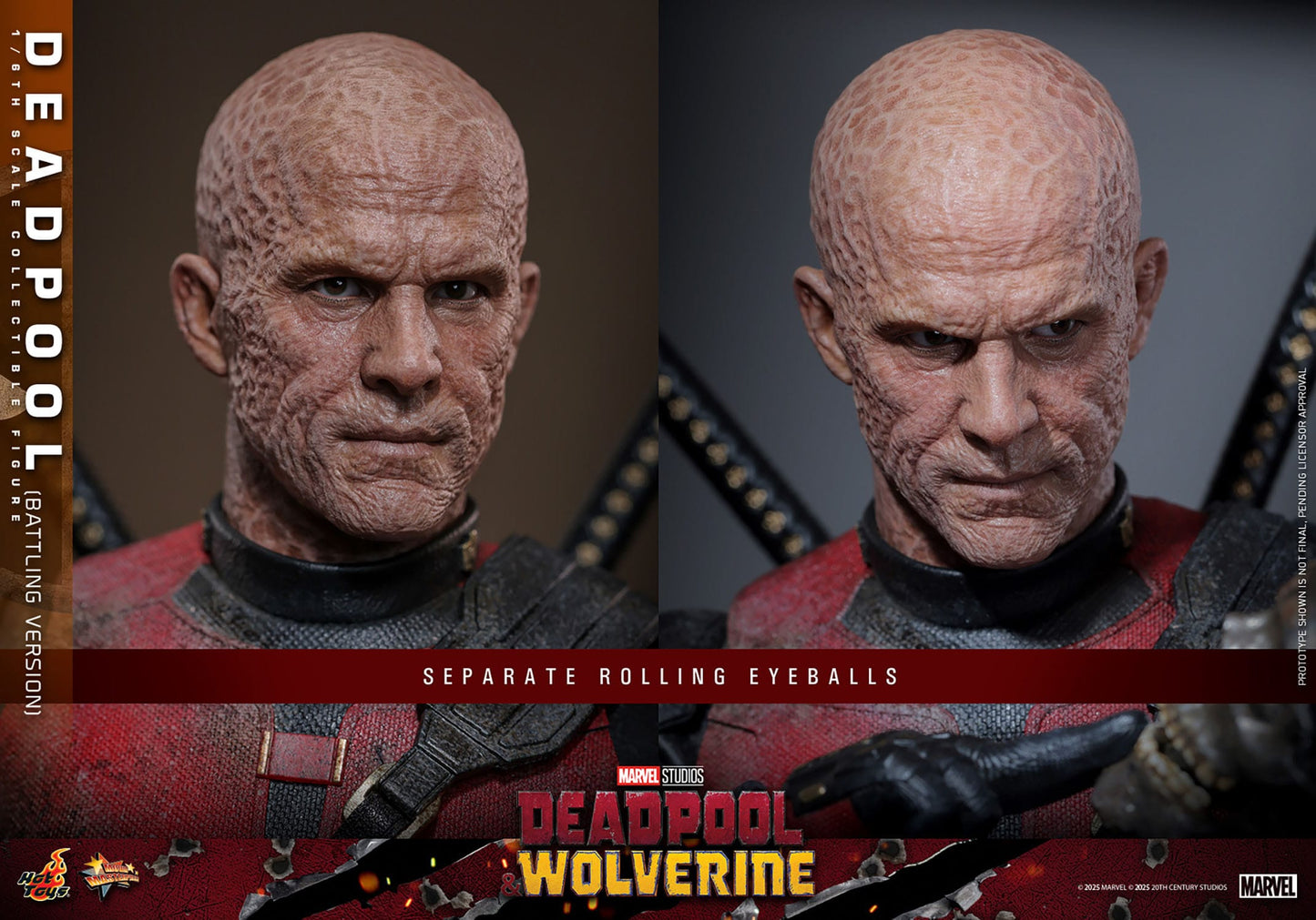 Hot Toys Deadpool & Wolverine Movie Masterpiece 1/6 Deadpool (Battling Version) 31 cm