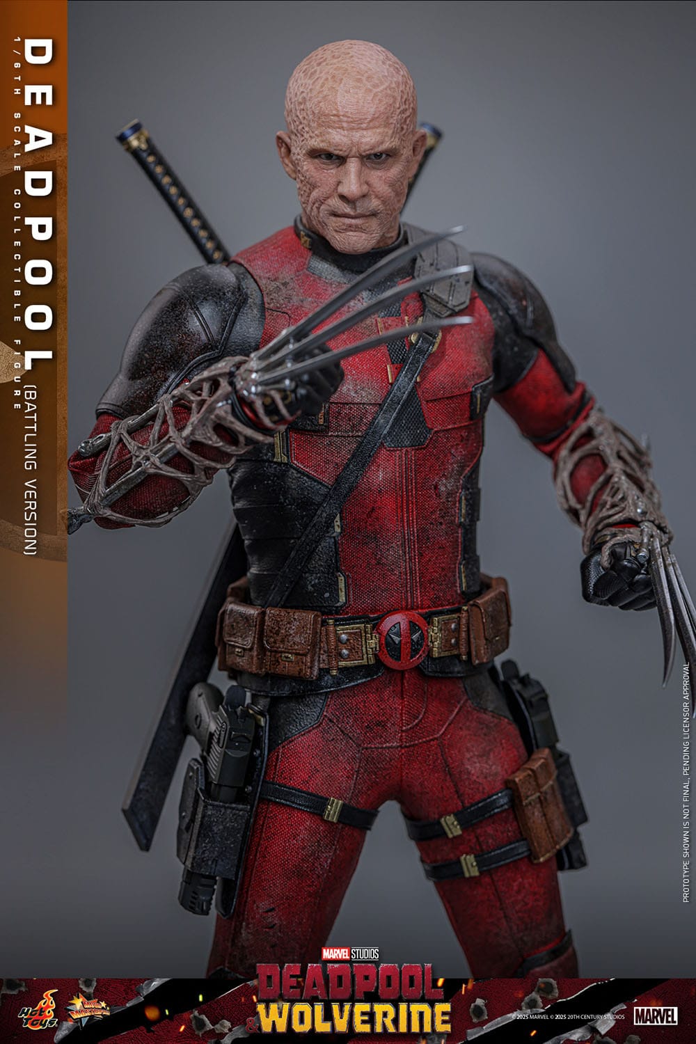 Hot Toys Deadpool & Wolverine Movie Masterpiece 1/6 Deadpool (Battling Version) 31 cm