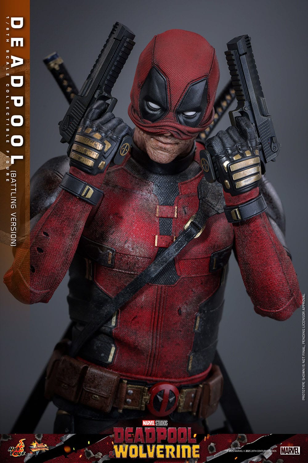 Hot Toys Deadpool & Wolverine Movie Masterpiece 1/6 Deadpool (Battling Version) 31 cm