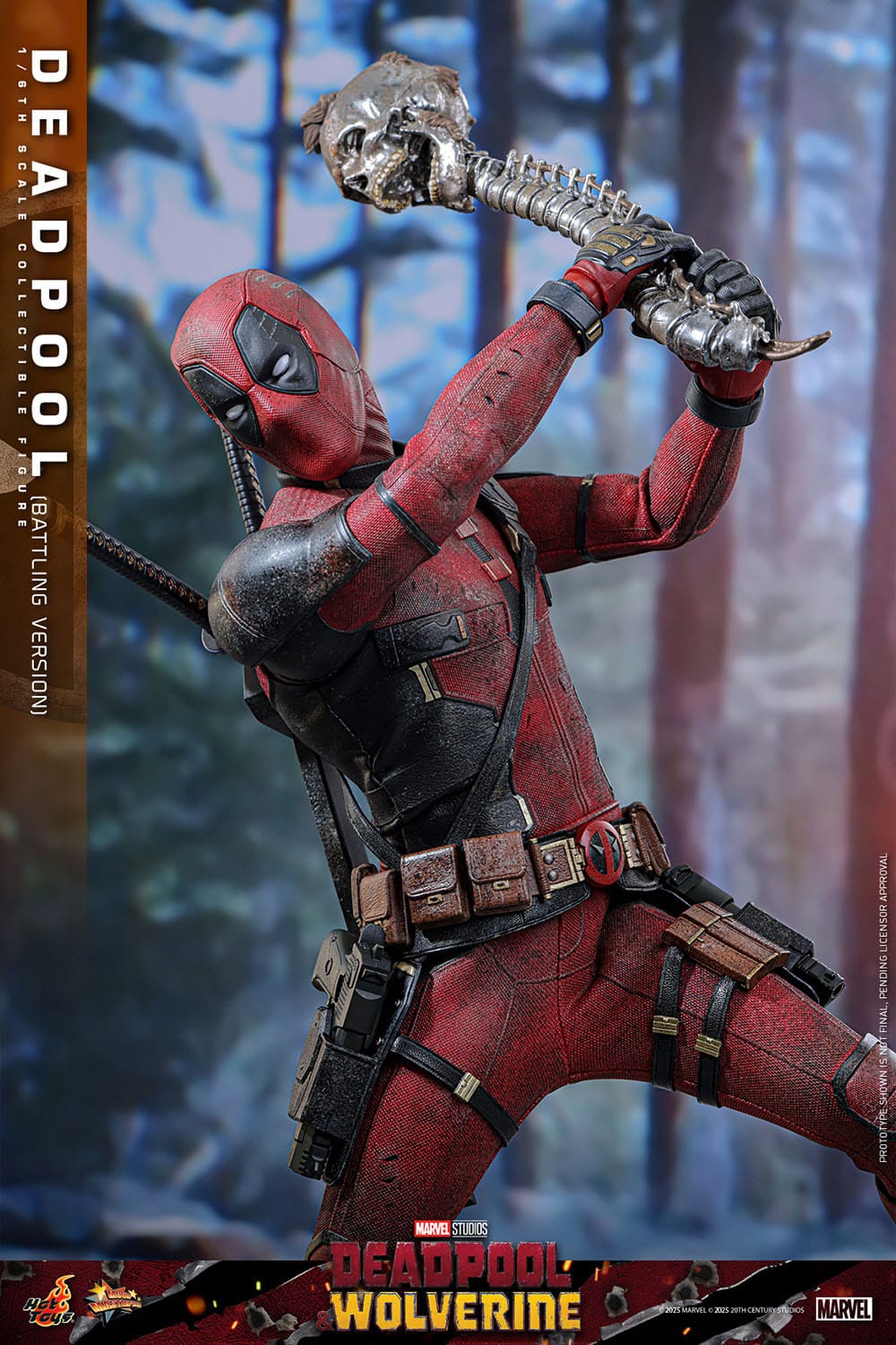Hot Toys Deadpool & Wolverine Movie Masterpiece 1/6 Deadpool (Battling Version) 31 cm