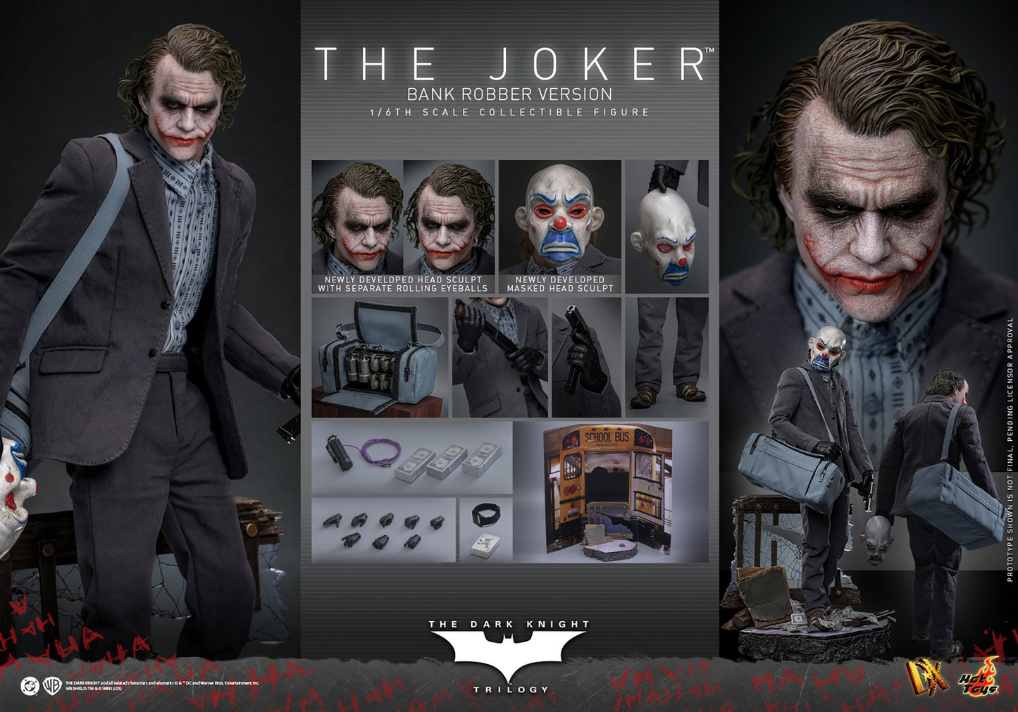 Hot Toys - El Caballero Oscuro - The Joker (Bank Robber Version)
