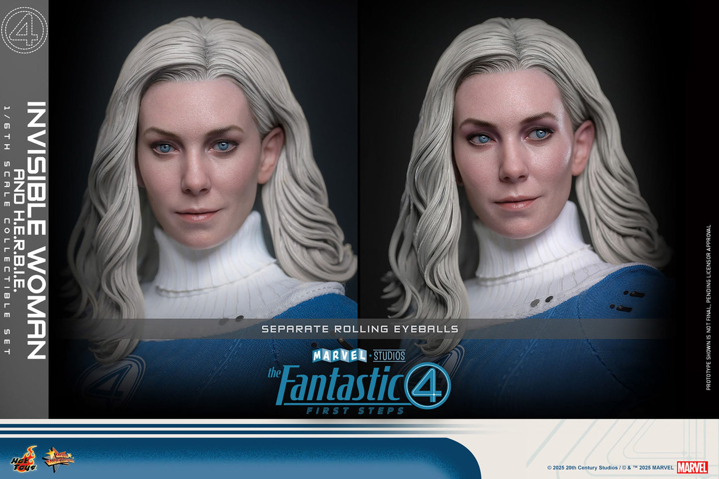 Hot Toys - Los Cuatro Fantásticos Movie Masterpiece - Invisible Woman & H.E.R.B.I.E.