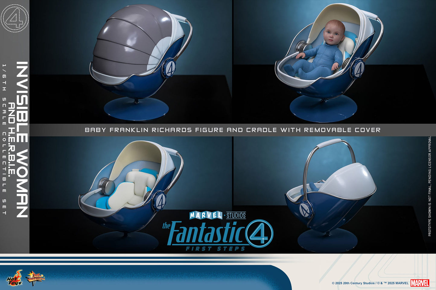Hot Toys - Los Cuatro Fantásticos Movie Masterpiece - Invisible Woman & H.E.R.B.I.E.