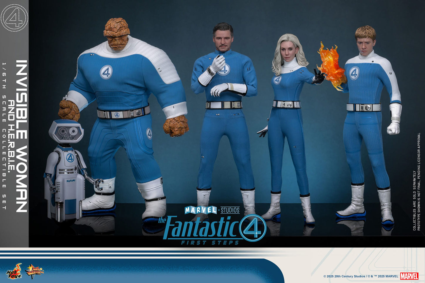 Hot Toys - Los Cuatro Fantásticos Movie Masterpiece - Invisible Woman & H.E.R.B.I.E.