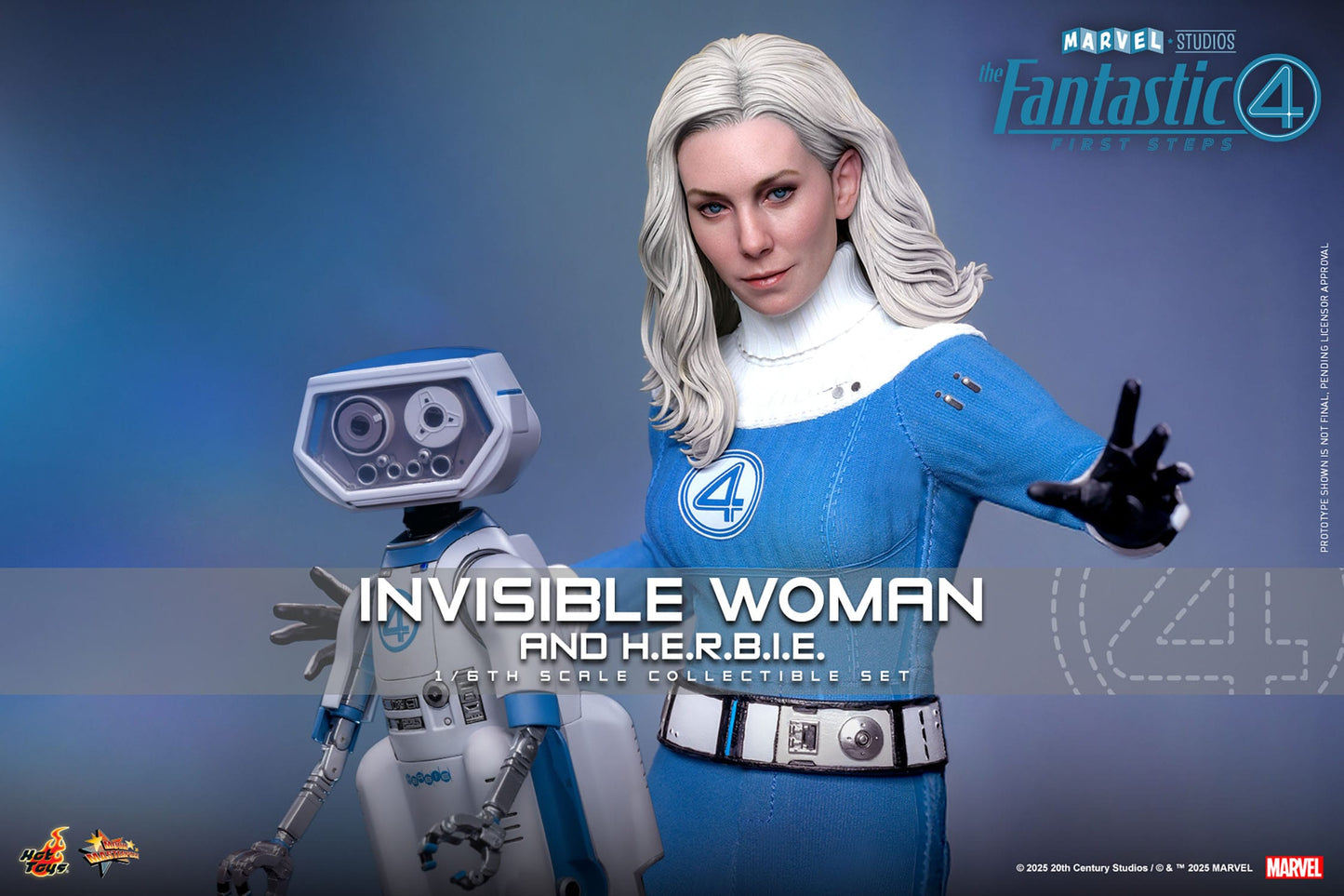 Hot Toys - Los Cuatro Fantásticos Movie Masterpiece - Invisible Woman & H.E.R.B.I.E.
