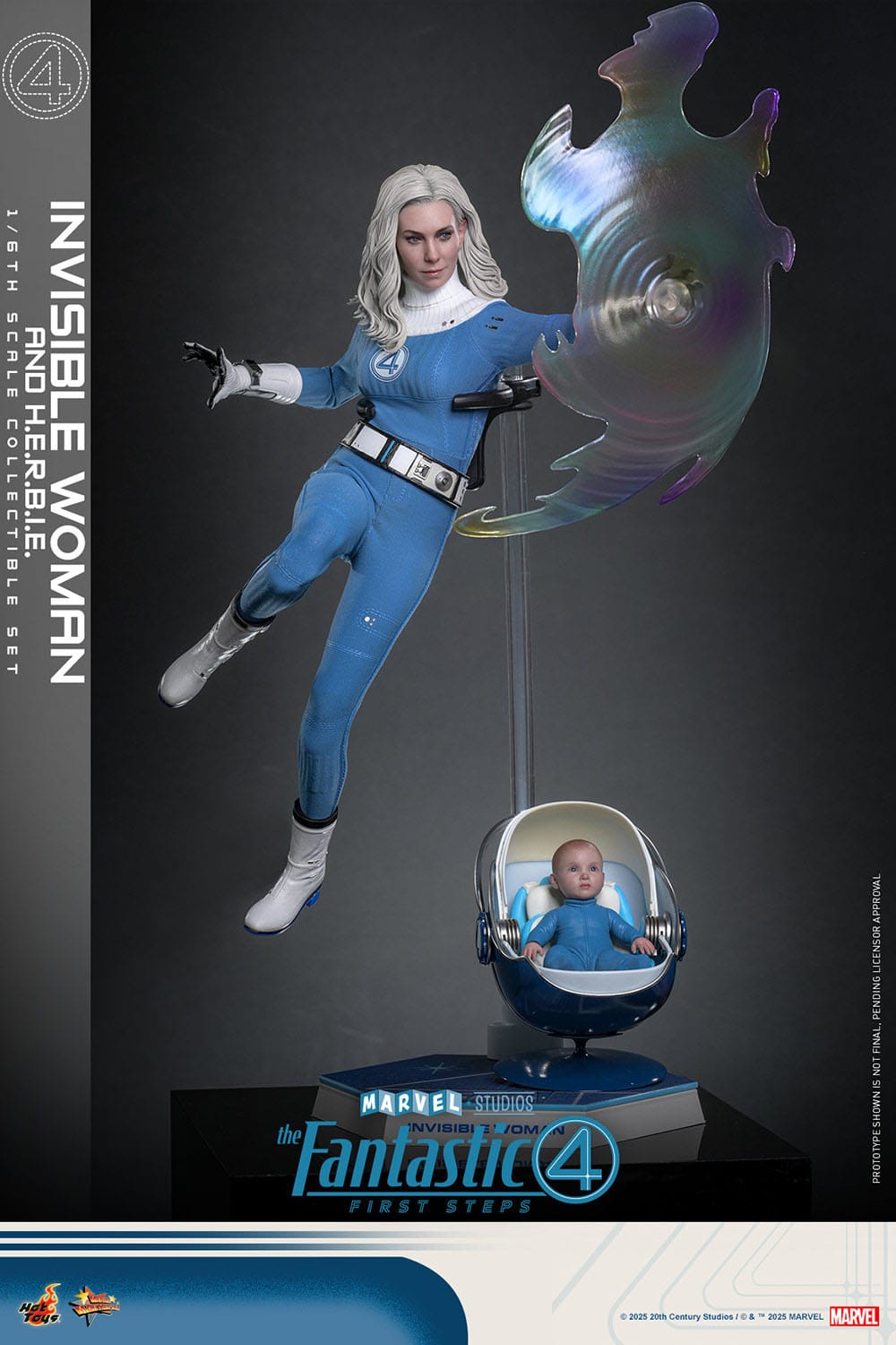 Hot Toys - Los Cuatro Fantásticos Movie Masterpiece - Invisible Woman & H.E.R.B.I.E.