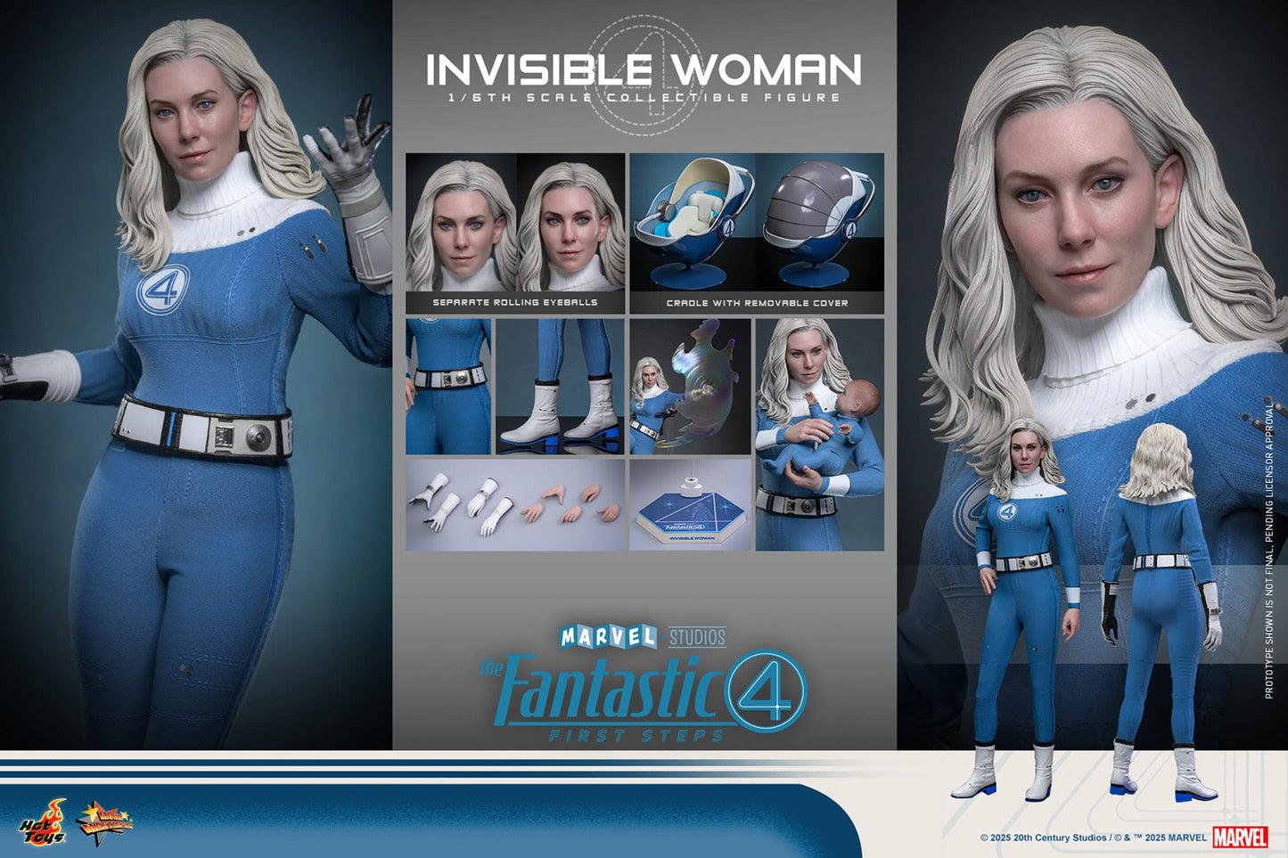 Hot Toys - Los Cuatro Fantásticos Movie Masterpiece - Invisible Woman