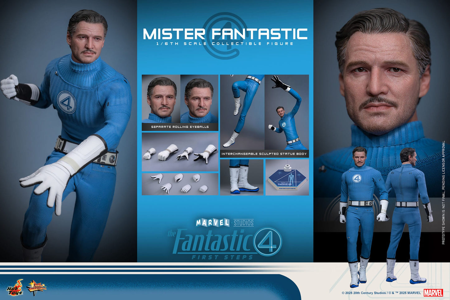 Hot Toys - Los Cuatro Fantásticos Movie Masterpiece - Mister Fantastic